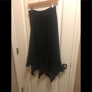 Vanity Fair Black Asymmetrical skirt size 10